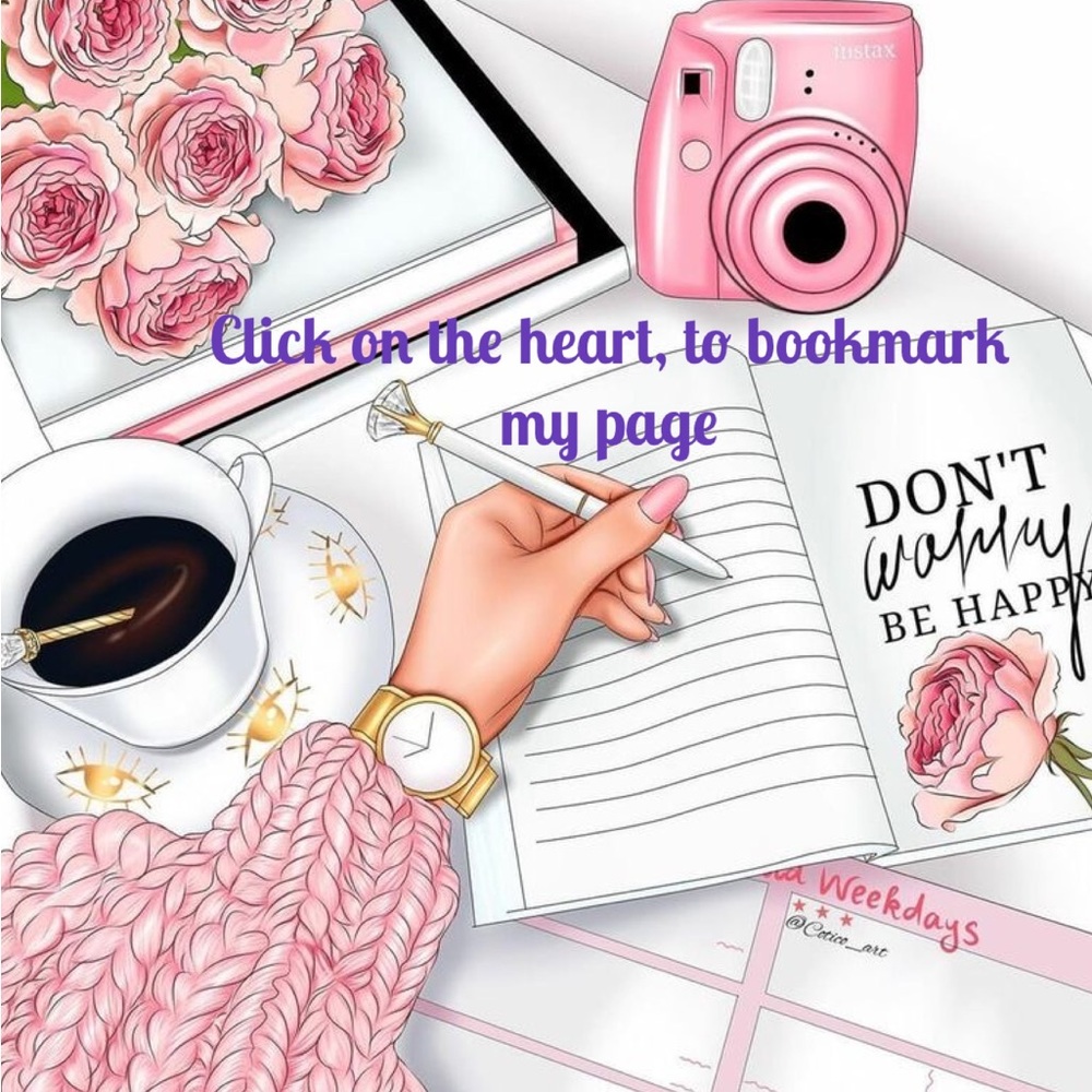 Click on the heart to bookmark my closet orders processed the same or next day
